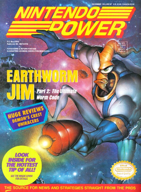 Nintendo Power Issue 067 (December 1994) cover